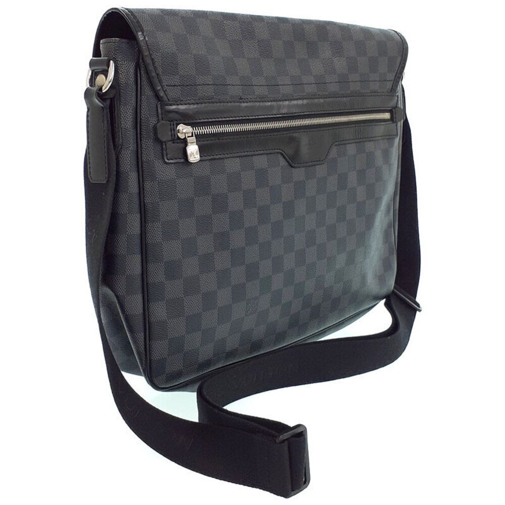 Louis Vuitton Renzo Black Damier Shoulder Graphite Bag
